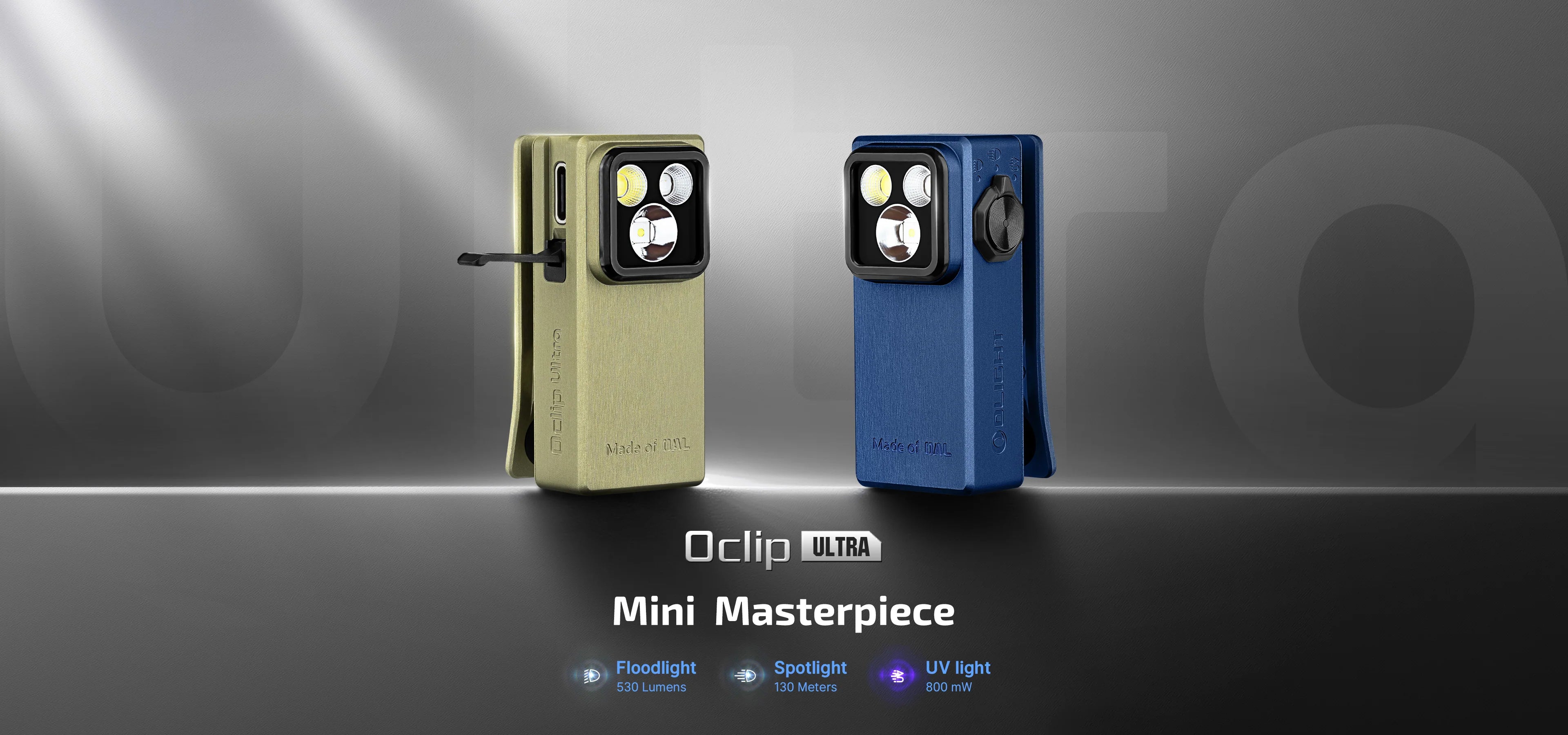 Underwood Olight Oclip Ultra 530 Lumen Clip-On Flashlight