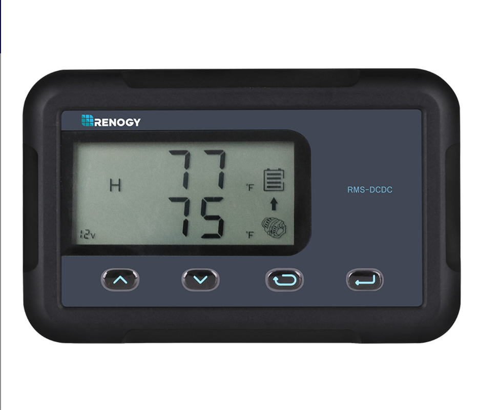 Monitoring Screen for DC-DC MPPT Battery Charger Series