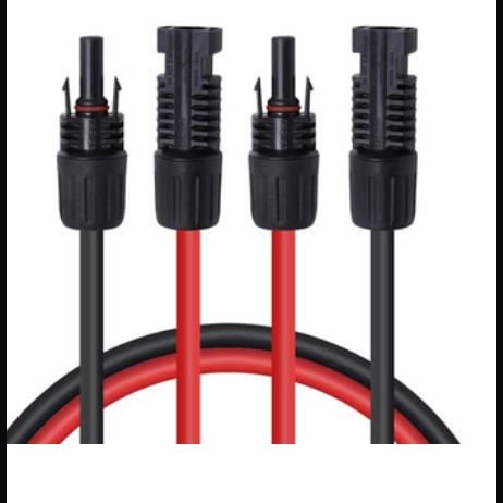 Solar Extension Cables With MC4 Connectors One Pair Red+Black