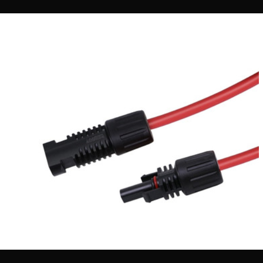 Solar Extension Cables With MC4 Connectors One Pair Red+Black