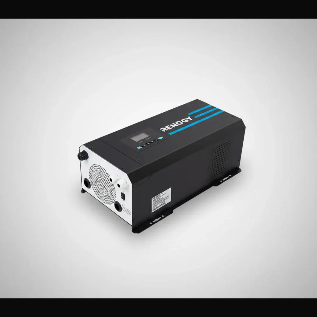 2000W 12V Pure Sine Wave Inverter Charger w/ LCD Display