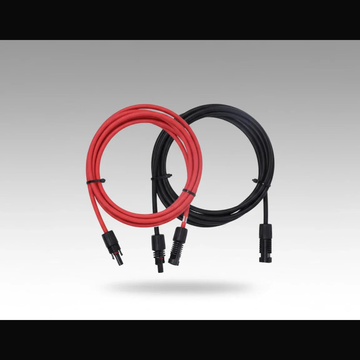 Solar Extension Cables With MC4 Connectors One Pair Red+Black